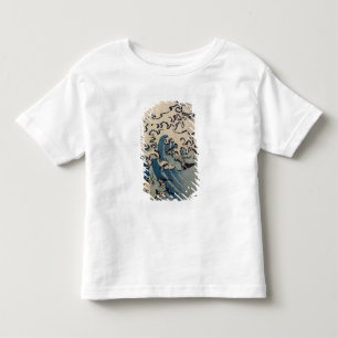 Wellen und Vögel, c.1825 (Farbewoodblock Druck) Kleinkind T-shirt