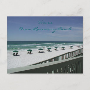 Wellen vom Rosemary Beach Postkarte