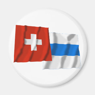 Wellen von Schweiz & Zug Magnet