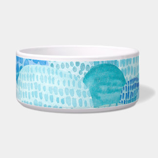 Wellen, Wale, kindische blaue Textur Napf