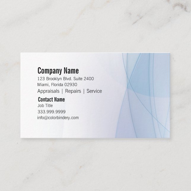 Wellen-Wesentlich-Visitenkarte Visitenkarte (Vorderseite)