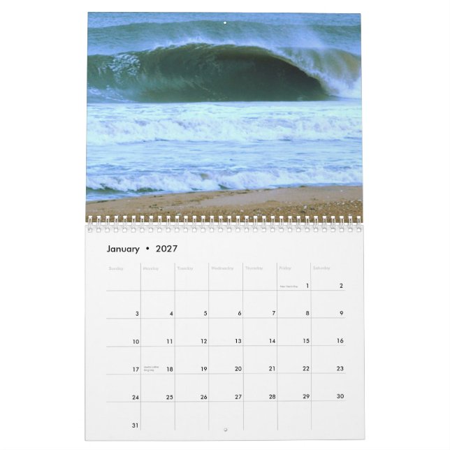 Wellen, Wind u. Sand Calander 2012 Kalender (Jan 2027)