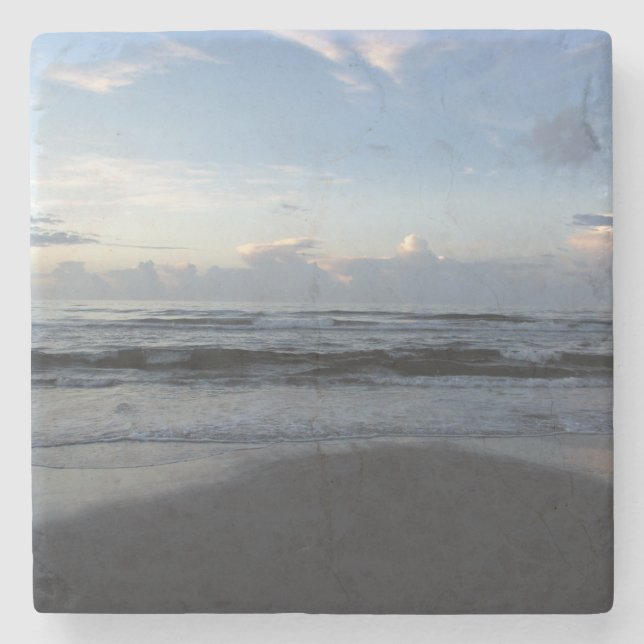 Wellen, Wrightsville Strand Steinuntersetzer (Vorderseite)