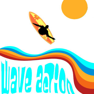 Wellenaktion Surfer auf farbenfrohen Wellen Getränkeuntersetzer