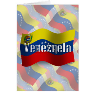 Wellenartig bewegende Flagge Venezuelas