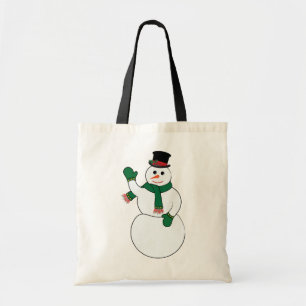 Wellenartig bewegende Snowman-Taschen-Tasche Tragetasche