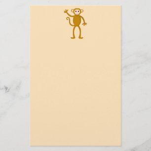 Wellenartig bewegender Affe Briefpapier