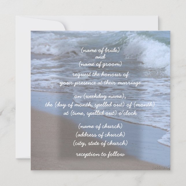 Welleneinladung Einladung (Vorderseite)