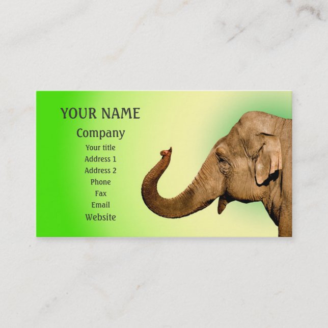 WellenElefant Visitenkarte (Vorderseite)