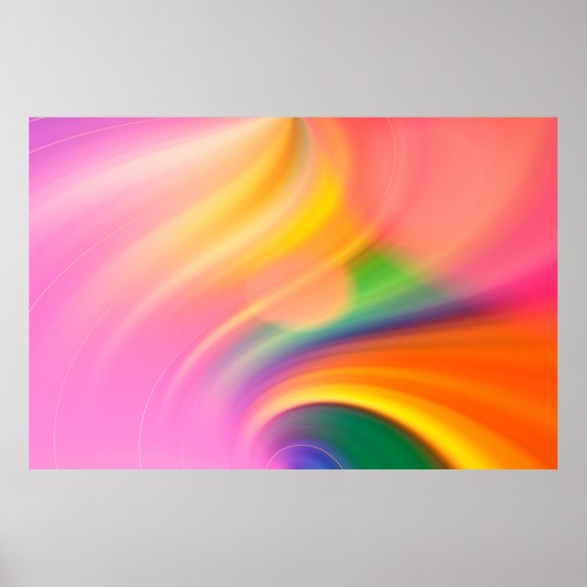 Wellenfarbhintergrund Poster (Vorne)