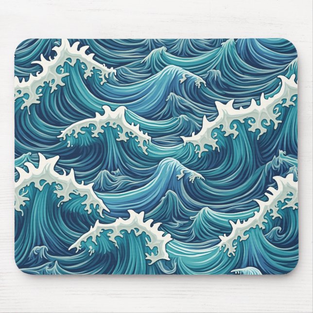 Wellenform-Mauspad Mousepad (Vorne)