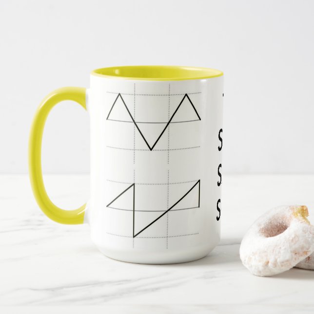 Wellenform-Tasse Tasse (Mit Donut)
