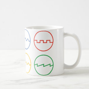 Wellenformen Kaffeetasse