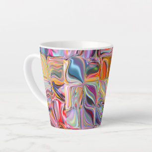 Wellenförmige Quadrate der Zeit Milchtasse