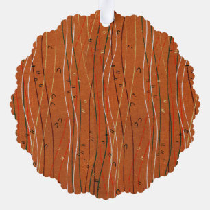 Wellenförmige rote Streifen: Moderne japanische ab Ornament Karte
