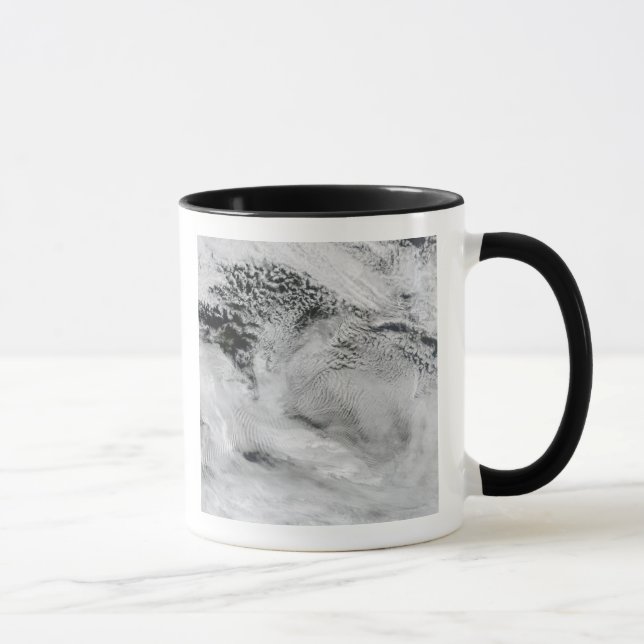 Wellenförmige Wellenwolken Tasse (Rechts)