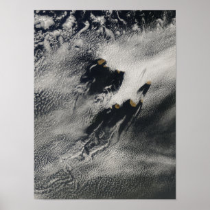 Wellenförmige Wellenwolken und Wolkenbrüche Poster