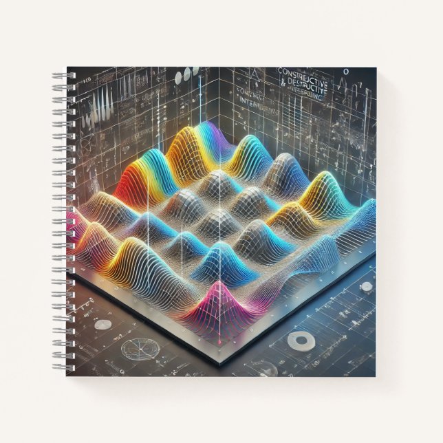 Welleninterferenz Buchcover Lebendige Physik  Notizbuch (Vorderseite)