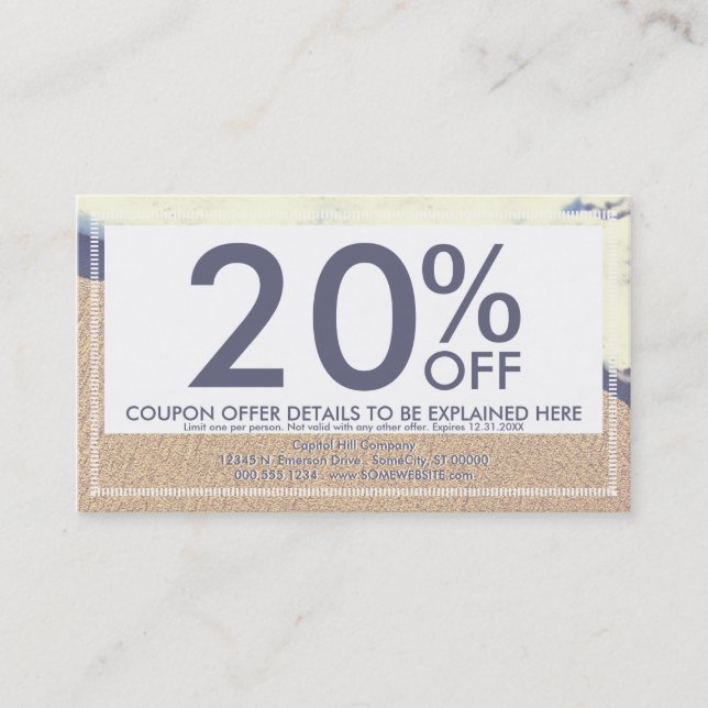 Wellenkarte Rabattkarte (Vorderseite)