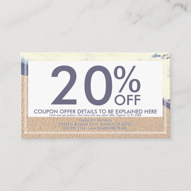 Wellenkarte Rabattkarte (Vorderseite)