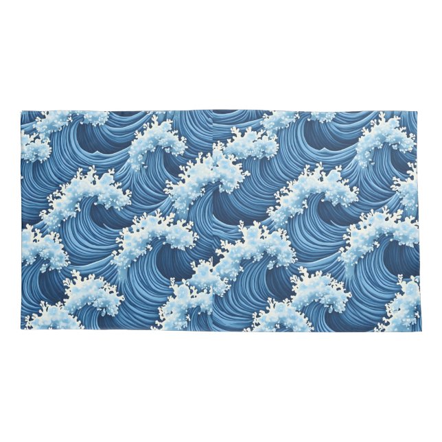 Wellenkissen Kissenbezug (Rückseite)