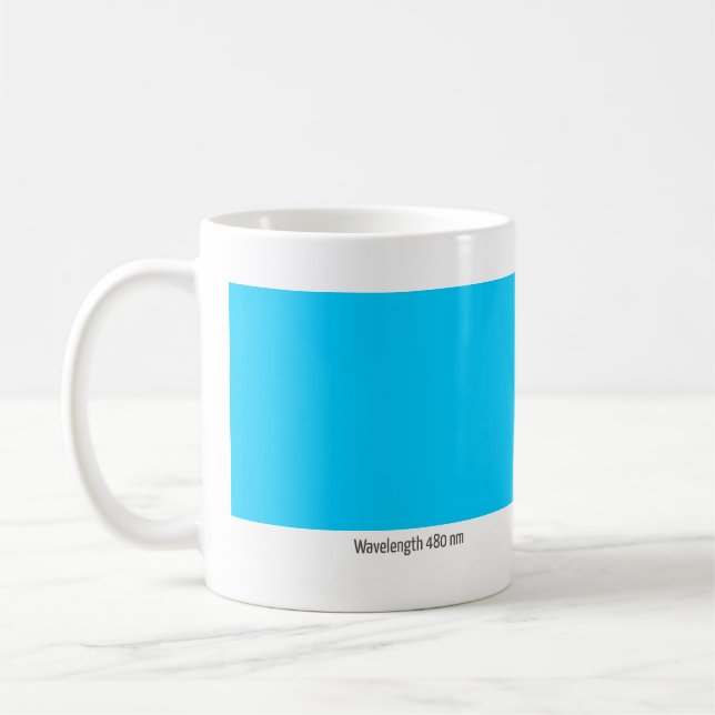 Wellenlänge 480 Nanometer Tasse (Links)