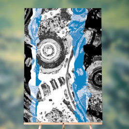 Wellenmechanismus – Individuelles 24" x 36" Acryls Acrylschild