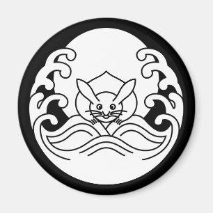 Wellenmondkaninchen Magnet