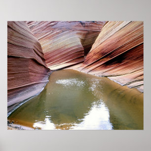 Wellenreflektion Poster