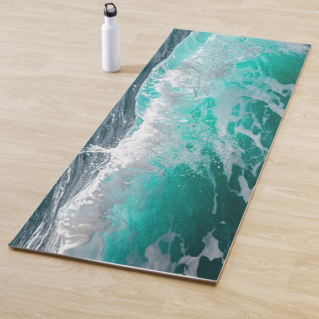 Wellenreiten (mit personalisiertem Namen) Yoga Mat Yogamatte (Beispiel)