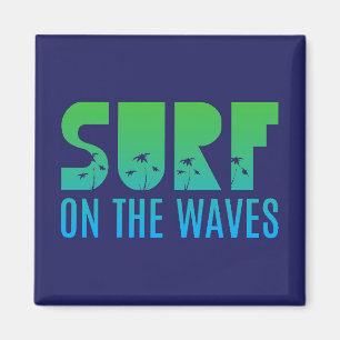 Wellenreiten Poster Magnet