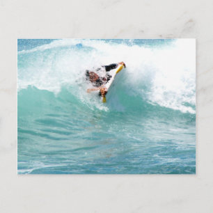 Wellenreiten Postkarte