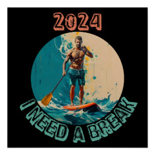 Wellenreiten: sup paddle board surfedition poster