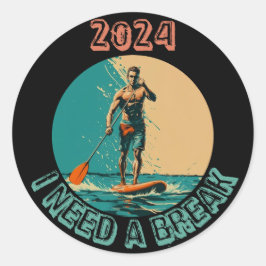 Wellenreiten: sup paddle board surfedition runder aufkleber