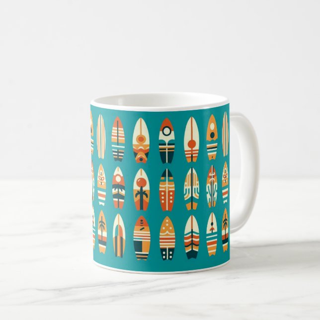 Wellenreiter Kaffeetasse (VorderseiteRechts)
