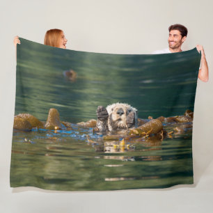 Wellenseeotter Fleecedecke