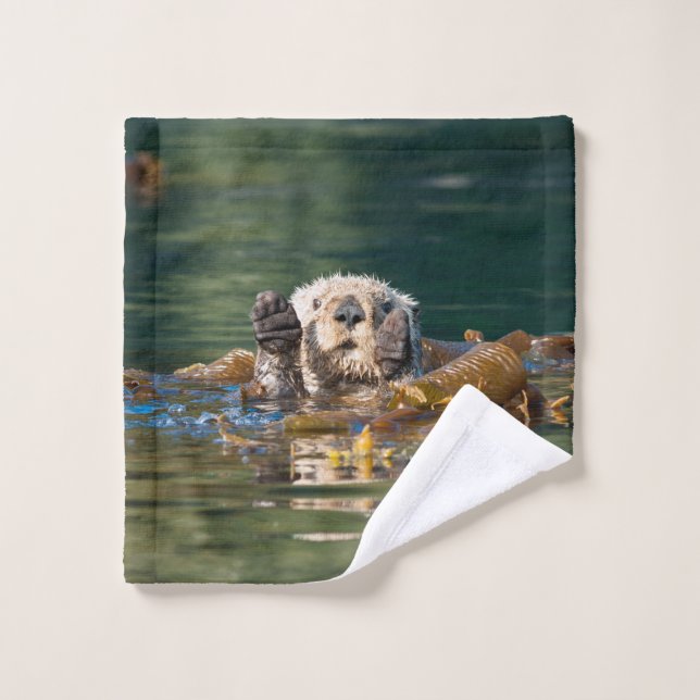 Wellenseeotter Waschlappen (Waschlappen)