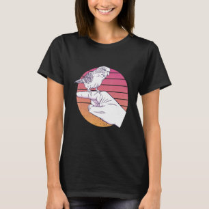 Wellensittich Budgie Vogel Vintage Budgerigar Papa T-Shirt