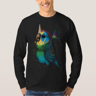 Wellensittich Einhorn Sittich Papagei Vogel 2 T-Shirt