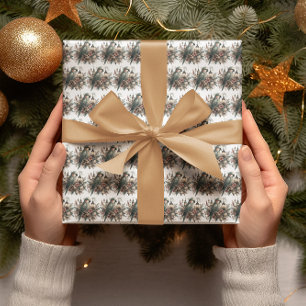 Wellensittich-Laternen Weihnachten Geschenkpapier