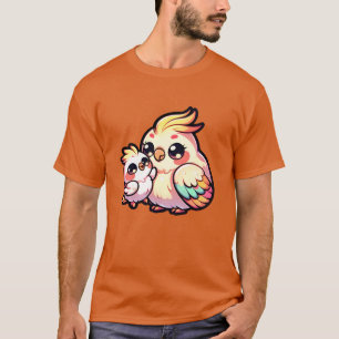 Wellensittich-Mutter mit ihrem Baby zum Muttertag T-Shirt