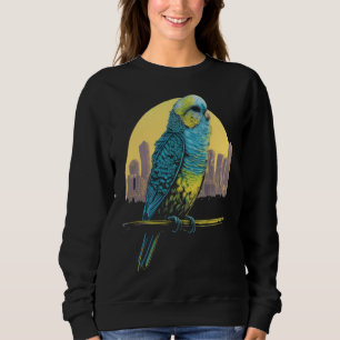 Wellensittich Sittich Stadt Skyline Papagei Bir Sweatshirt
