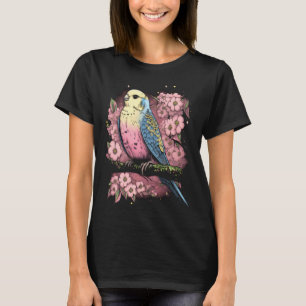 Wellensittich Sittich Vogel Japanische Kirsche Sak T-Shirt