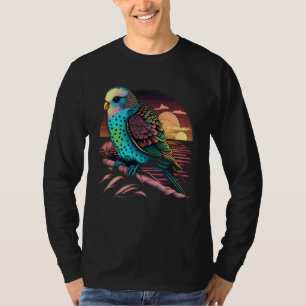Wellensittich Strand Budgerigar Sittich Vogel Somm T-Shirt