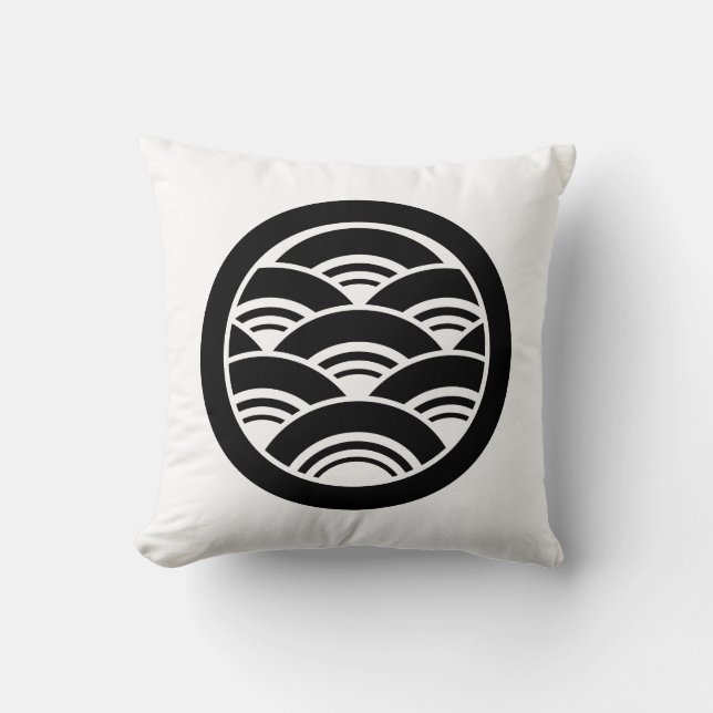 Wellenüberschneidungen im Kreis Kissen (Vorderseite)