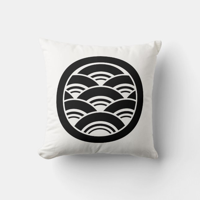 Wellenüberschneidungen im Kreis Kissen (Vorderseite)