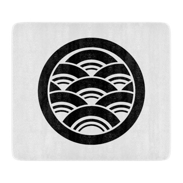 Wellenüberschneidungen im Kreis Schneidebrett (Vorderseite)