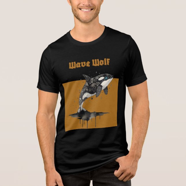 Wellenwolf Tri-Blend Shirt (Vorderseite)