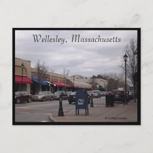Wellesley, Massachusetts Postkarte