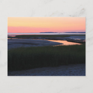 Wellfleet Bay Abend sky Cape Cod Postkarte